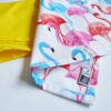 Kép 3/3 - Flamingós textilzsebkendő szett türkiz és korall színben