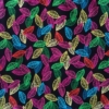Kép 2/2 - Neon színű színes levélkés öko pamut zsebkendő nőknek
