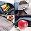 Kép 4/4 - AKCIÓS iskolai újraszalvéta meglepetés mintával, élelmiszerbiztos tízórai csomagoló - kisebb méretű szendvicseknek