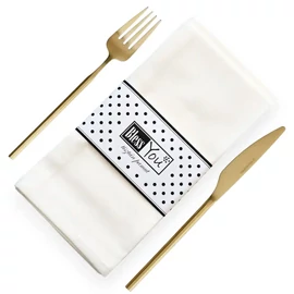 Pamut szalvéta, fehér - 33 cm, 2 db / pár