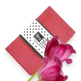 Rózsaszín szalvéta - pink, pamut - 20 cm, 2 db / pár