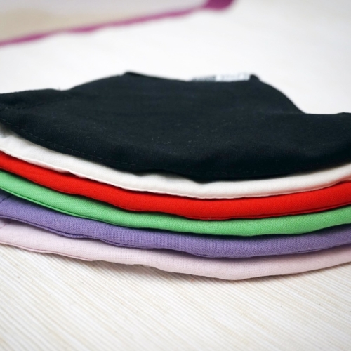 Egyszínű gyerek textil szájmaszk állítható pánttal