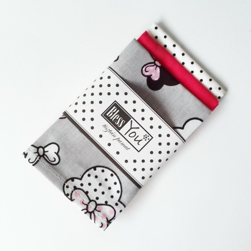 Minnie egeres pamutzsebkendő - tökéletes zerowaste ajándék kislányoknak, nagylányoknak:)