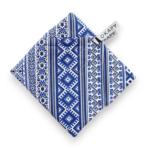 Újraszalvéta, szendvics csomagoló - skandináv, kék - 28 cm nagy méret