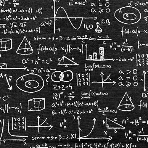 Matematika tanároknak, pedagógusoknak ajándék - matek mintás újraszalvéta - fekete, foltmentes belső réteggel